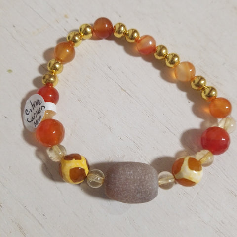 Sand stone and crystals