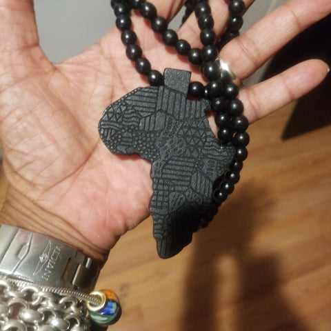 Africa wooden necklace