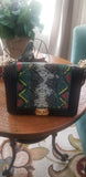 Black Snake Skin Purse