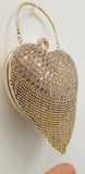 Chic Heart shape bling bag