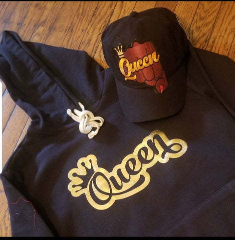 Queen hoodie and hat