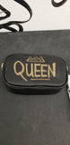 Black crossover clutch bag